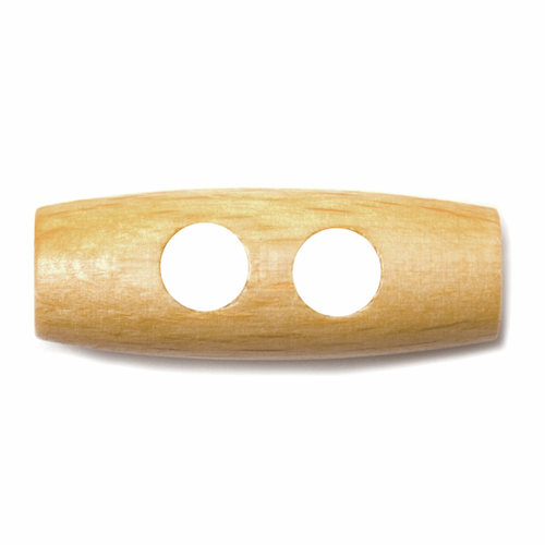 Wooden Two Hole Toggle, 30mm